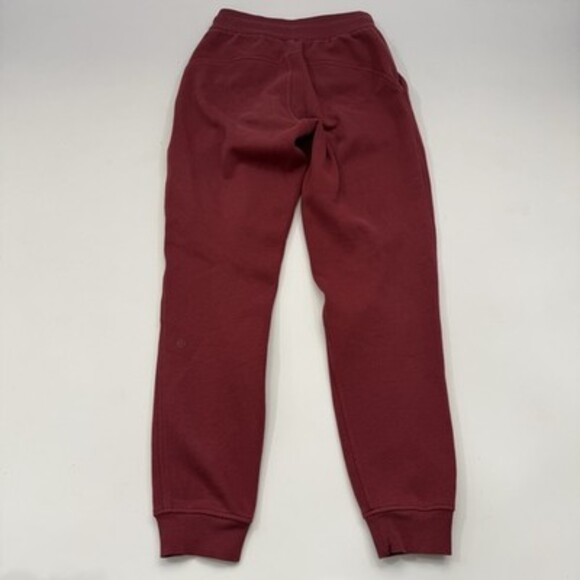 Lululemon Scuba High-Rise Jogger Full Length Wine/Merlot Sweatpants Sz 2 - Picture 9 of 11